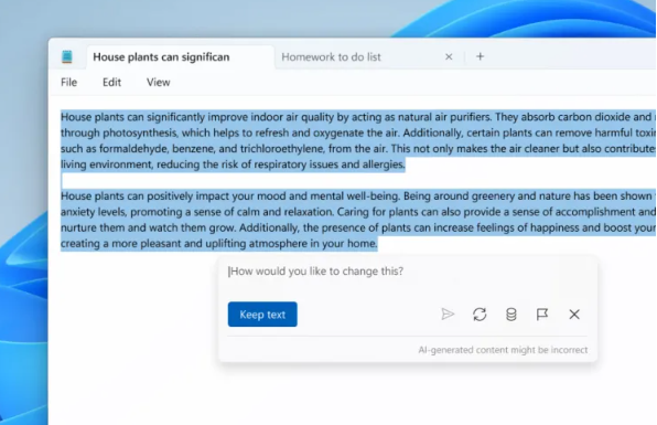 Microsoft Notepad's AI-Powered Writing Feature: A Game Changer for Text Creation