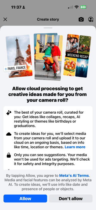 Facebook's AI Photo Suggestion Feature: A Glimpse into Privacy and AI Ambitions