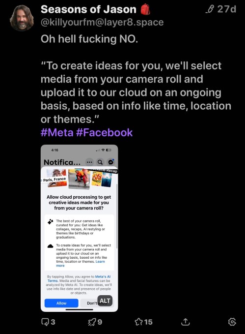 Facebook's AI Photo Suggestion Feature: A Glimpse into Privacy and AI Ambitions