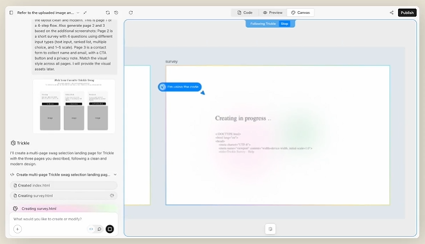 Revolutionizing Application Development with Trickle's Magic Canvas